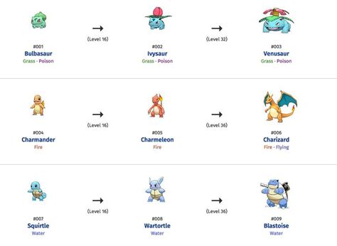 lv evoluzioni pokemon|pokemon evolution levels list.